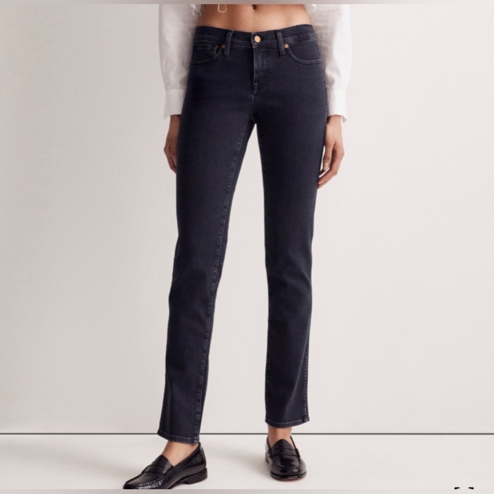 Madewell Stovepipe Mid-Rise Jeans in Lunar Wash